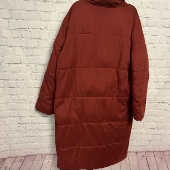 Sweet Baby Jamie long line burgundy full zip puffer coat, ladies size XS Ruby - Picture 8 of 11